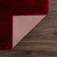 Load image into Gallery viewer, Heavenly Solid Red Plush Rug - Clearance
