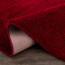 Load image into Gallery viewer, Heavenly Solid Red Plush Rug - Clearance
