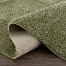 Load image into Gallery viewer, Heavenly Solid Green Plush Rug - Clearance
