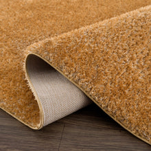 Load image into Gallery viewer, Heavenly Solid Mustard Plush Rug - Clearance
