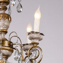 Load image into Gallery viewer, Samiyah 5-Light Rustic Gold Crystal Chandelier
