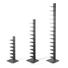 Load image into Gallery viewer, Sapiens Vertical Bookcase by Bruno Rainaldi - Small Unvarnished Steel
