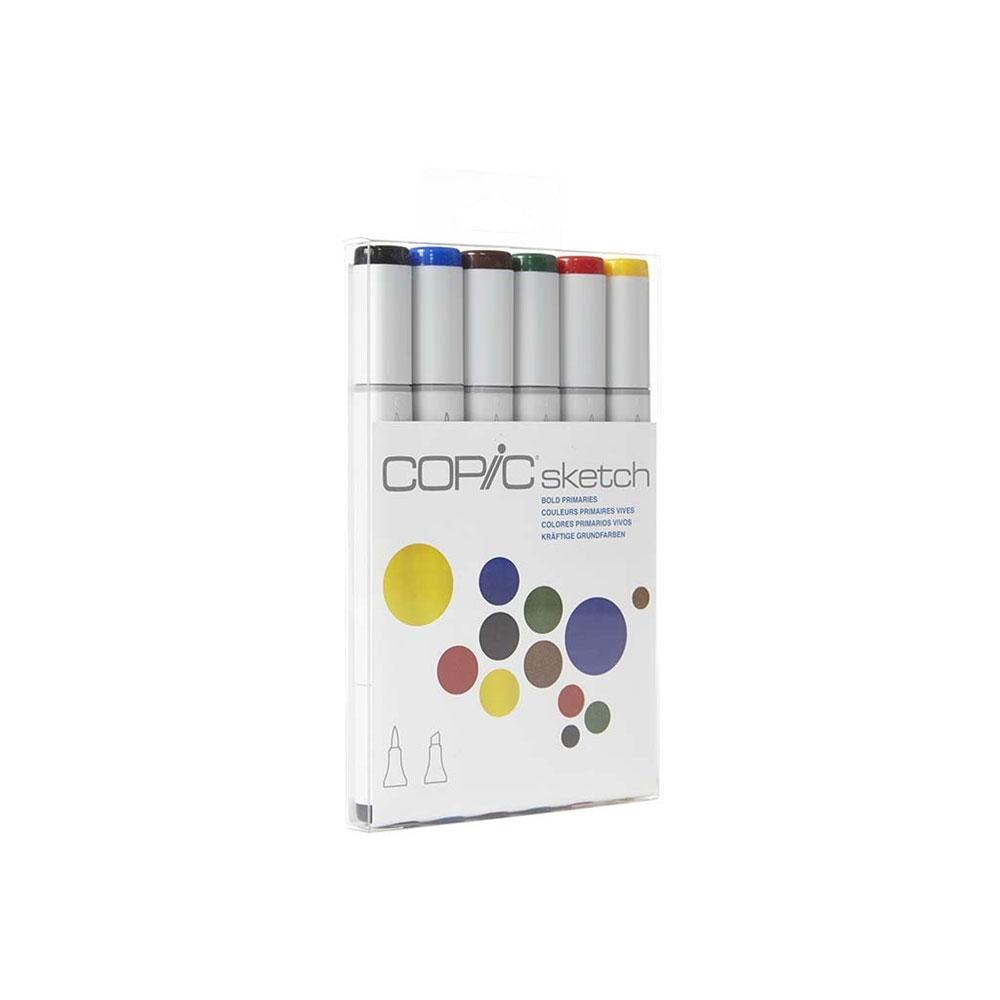 COPIC Sketch Marker 6pc Bold Primaries