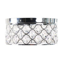 Cargar imagen en el visor de la galería, Scorpio 14 Inch 3-Lights Chrome Drum Flush Mount Chandelier
