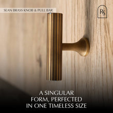 Load image into Gallery viewer, Sean Brass Knob &amp; Pull Bar
