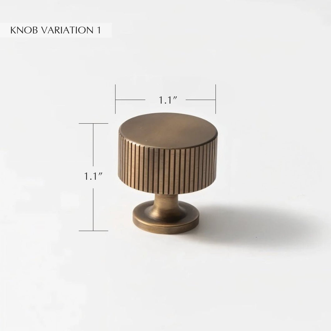 Sean Brass Knob & Pull Bar