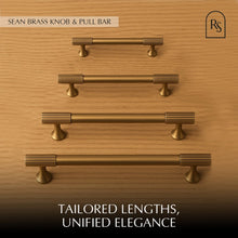 Load image into Gallery viewer, Sean Brass Knob &amp; Pull Bar

