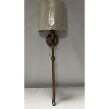 Load image into Gallery viewer, Selzalot wall lighting Michel Tail Sconce in Gild with Natural Paper Shade
