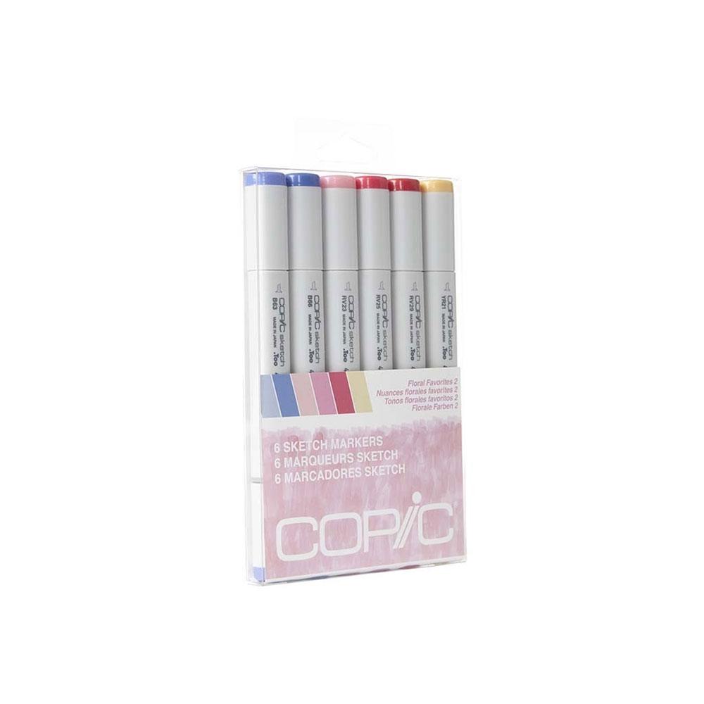 COPIC Sketch Marker 6pc Floral Favorites 2