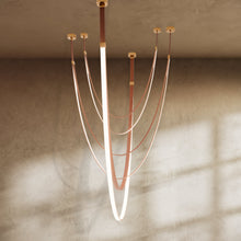 Load image into Gallery viewer, Shalom Leather Chandelier
