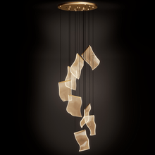 Carregar imagem no visualizador da galeria, Sheets Chandelier (Round Ceiling Mount)
