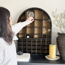 Carregar imagem no visualizador da galeria, Arched Cubby Wood Wall Shelf
