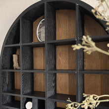 Carregar imagem no visualizador da galeria, Arched Cubby Wood Wall Shelf
