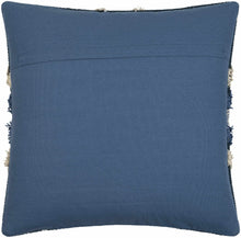 Load image into Gallery viewer, Shepardsville Navy Kilim Pattern Throw Pillow
