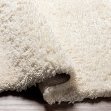 Load image into Gallery viewer, Siari Solid Cream Plush Rug
