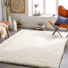 Load image into Gallery viewer, Siari Solid Cream Plush Rug
