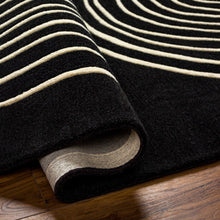 Carregar imagem no visualizador da galeria, Fuat Black Wool Rug
