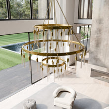 Carregar imagem no visualizador da galeria, Sidero 3-Tier Round Chandelier
