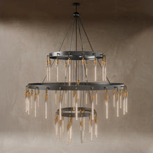 Carregar imagem no visualizador da galeria, Sidero 3-Tier Round Chandelier
