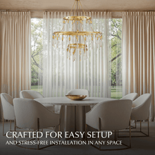 Carregar imagem no visualizador da galeria, Sidero 3-Tier Round Chandelier
