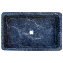 Load image into Gallery viewer, Natural Stone Sirius Black Marble Rectangular Above Vanity Bathroom Sink Polished
