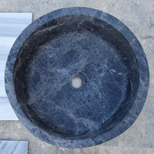 Load image into Gallery viewer, Natural Stone Sirius Black Marble Above Vanity Bathroom Sink Polished
