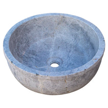 Load image into Gallery viewer, Sirius Silver Marble Natural Stone Above Vanity or Drop-in Bathroom Sink (D)16&quot; (H)6&quot;
