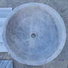 Load image into Gallery viewer, Sirius Silver Marble Natural Stone Above Vanity or Drop-in Bathroom Sink (D)16&quot; (H)6&quot;
