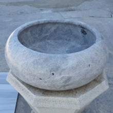 Load image into Gallery viewer, Natural Stone Sirius Silver Marble Above Vanity Bathroom Sink (D)15.5&quot; (H)6&quot;
