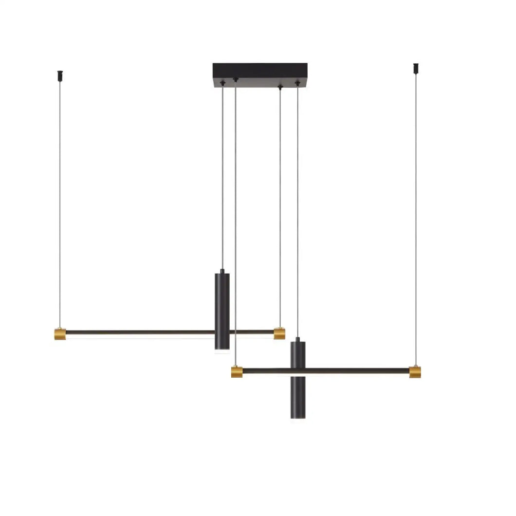 Sleek Linear Pendant Light with Adjustable Height for Kitchen Island