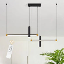 Carregar imagem no visualizador da galeria, Sleek Linear Pendant Light with Adjustable Height for Kitchen Island
