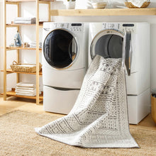 Carregar imagem no visualizador da galeria, Bahar Cream &amp; Gray Washable Area Rug - Clearance
