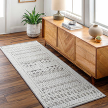 Carregar imagem no visualizador da galeria, Bahar Cream &amp; Gray Washable Area Rug - Clearance
