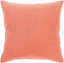 Load image into Gallery viewer, Solvang Textured Coral Cotton Square Throw Pillow
