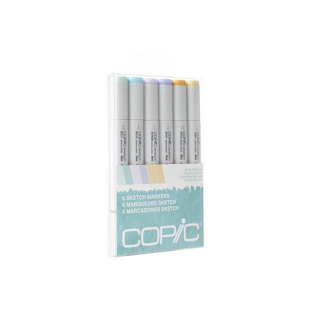 COPIC Sketch Marker 6pc Pale Pastels