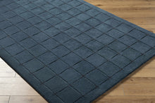 Load image into Gallery viewer, Sanvi Navy Wool Area Rug

