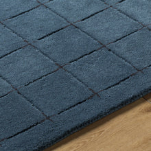 Load image into Gallery viewer, Sanvi Navy Wool Area Rug
