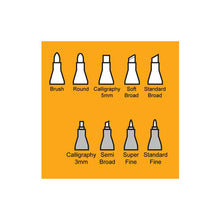 Load image into Gallery viewer, COPIC Original Nib 10pc Standard Broad
