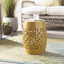 Carregar imagem no visualizador da galeria, Yellow Ceramic Side Table
