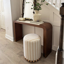 Carregar imagem no visualizador da galeria, Striped Upholstered Stool Ottoman
