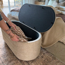 Load image into Gallery viewer, Upholstered Nesting Storage Bench, Set of 2
