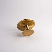 Load image into Gallery viewer, Sunburst, Solid Brass Cabinet Knobs
