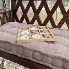 Cargar imagen en el visor de la galería, Brown Porch Swing with Cushion

