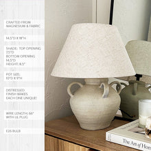 Load image into Gallery viewer, Artisan Inspired Round Table Lamp
