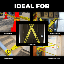 Load image into Gallery viewer, Tape Providers Barricade Tape 1000 feet WOD Barricade Flagging Tape &#39;&#39;Cuidado/Caution&#39;&#39; 3 inch x 1000 ft. - Hazardous Areas, Safety for Construction Zones BRC

