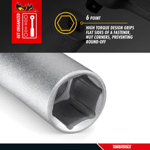 Load image into Gallery viewer, Teng Tools USA Sockets &amp; Accessories Teng Tools 1/4 Inch Drive 6 Point Metric Deep Chrome Vanadium Sockets
