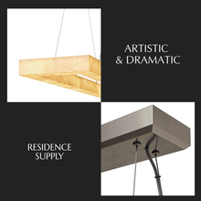 Load image into Gallery viewer, Teva Rectangular Alabaster Chandelier
