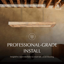 Load image into Gallery viewer, Teva Rectangular Alabaster Chandelier
