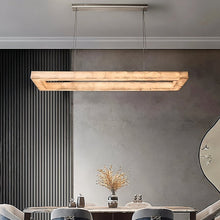 Carregar imagem no visualizador da galeria, Teva Rectangular Alabaster Chandelier
