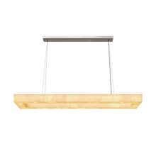 Load image into Gallery viewer, Teva Rectangular Alabaster Chandelier

